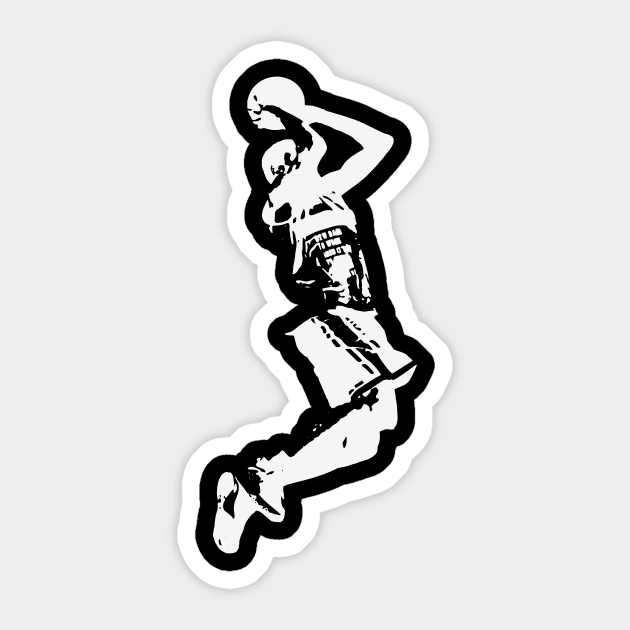 Basketball Player Slam Dunk Sticker by Foxxy Merch